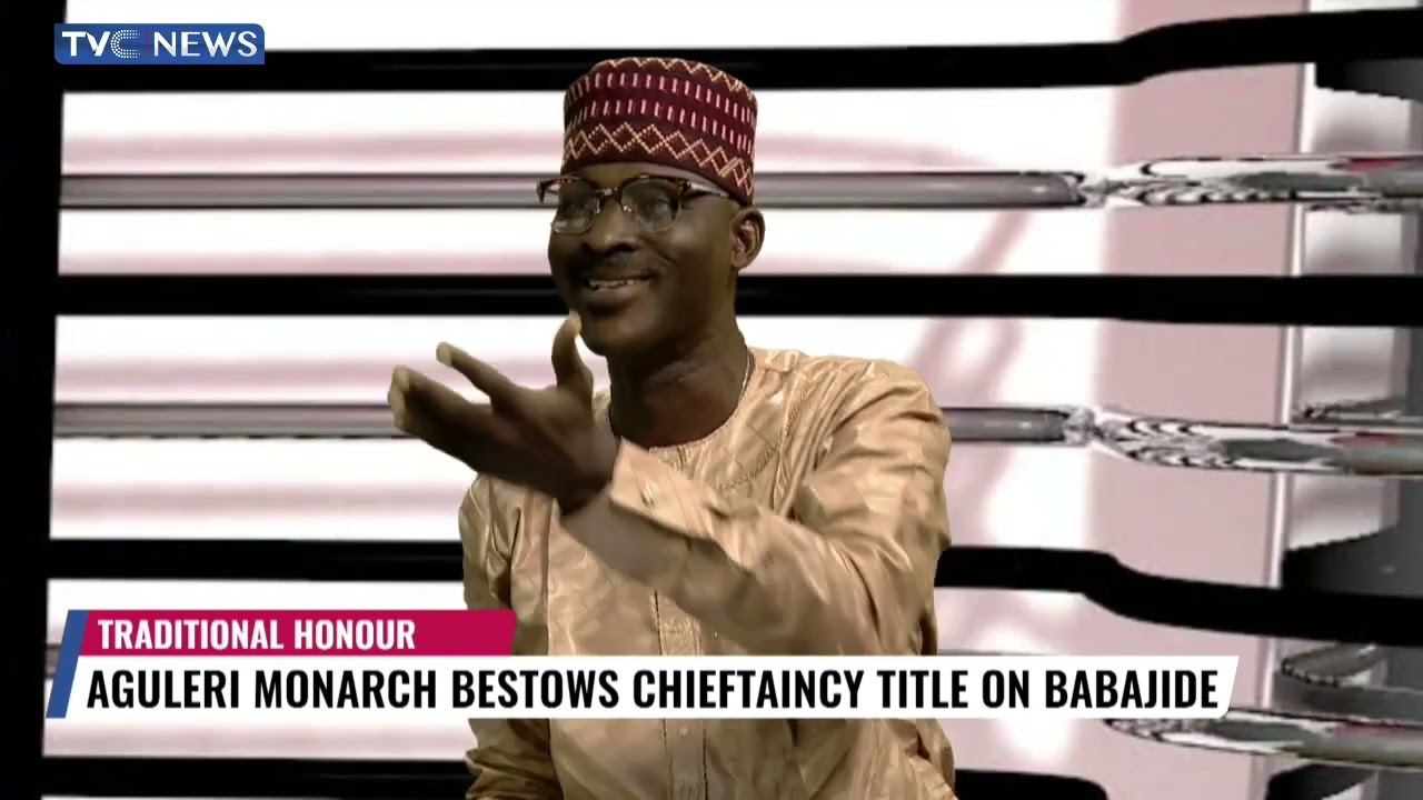 Aguleri Monarch Bestows Chieftaincy Title On Tvc News Babajide Otitoju