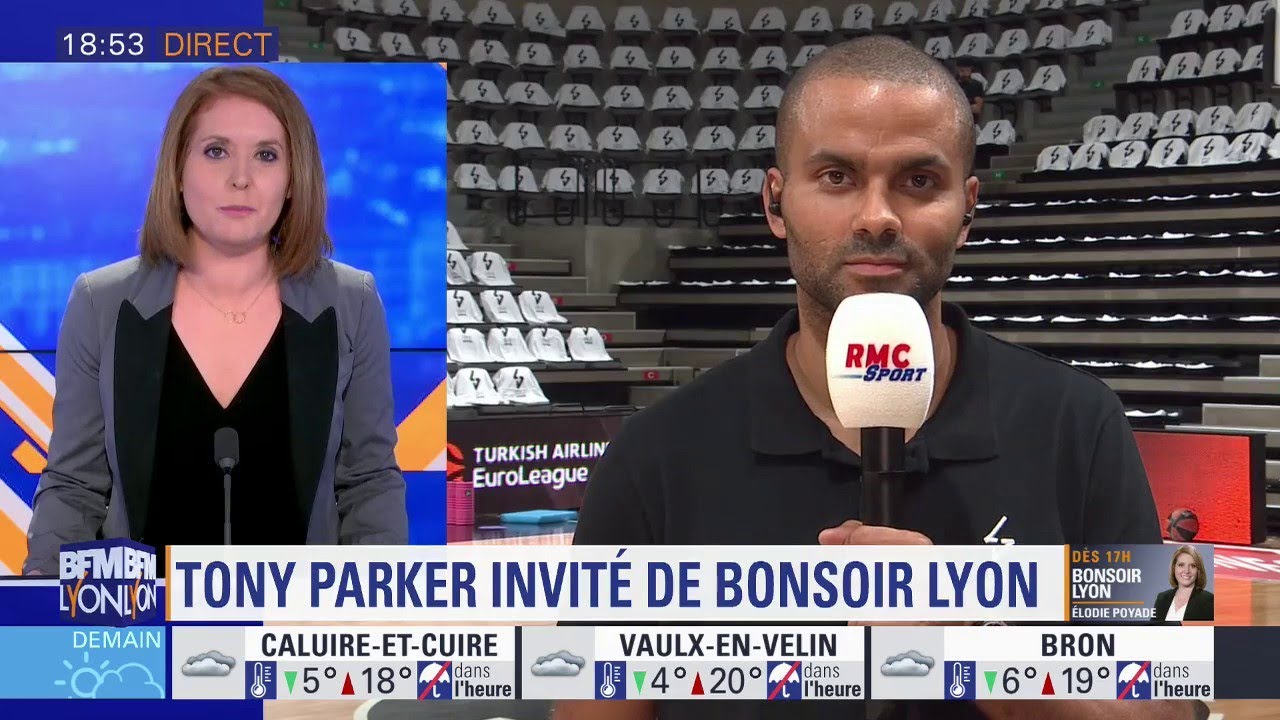 Tony Parker invité de BFM Lyon quelques heures avant le premier match de l'ASVEL en EuroLeague