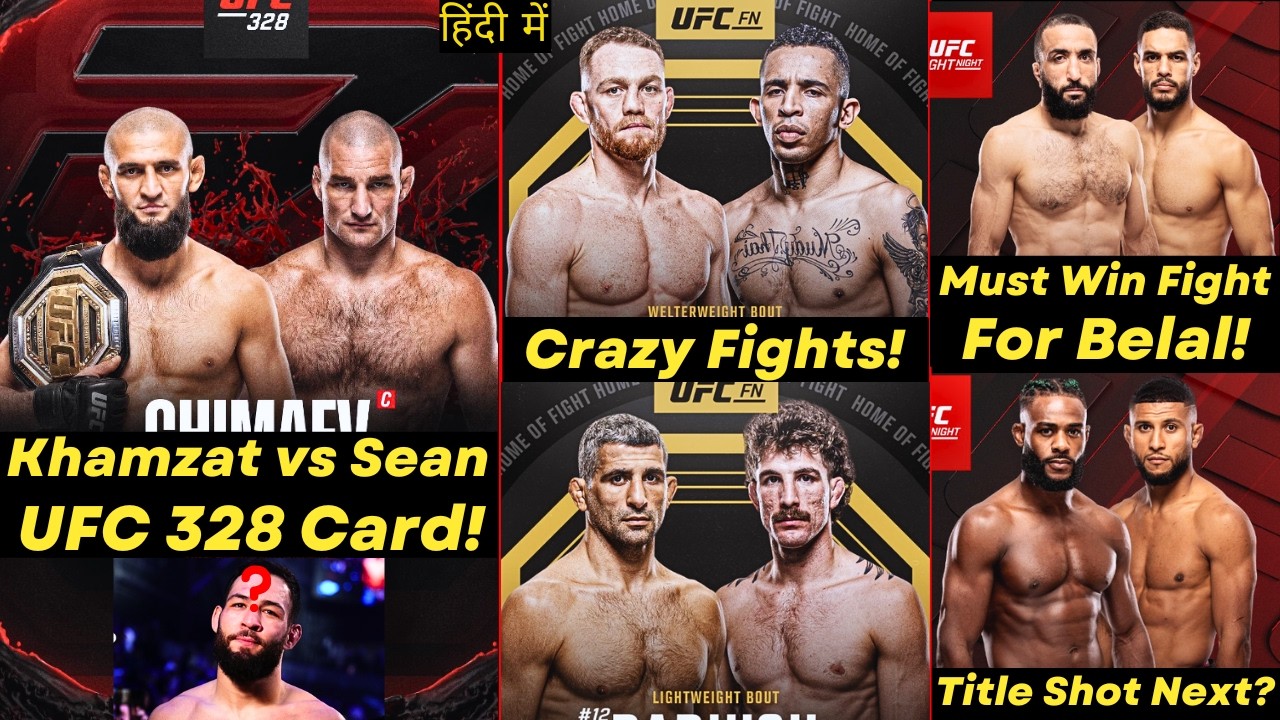 OMG!! Khamzat Chimaev vs Sean Strickland! UFC 328 Full Card! JDM vs Prates! Belal vs Bonfim!