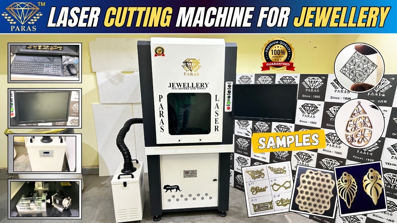 Laser Cutting Machine For Gold jewellery | Silver jewellery | With Dust Collector