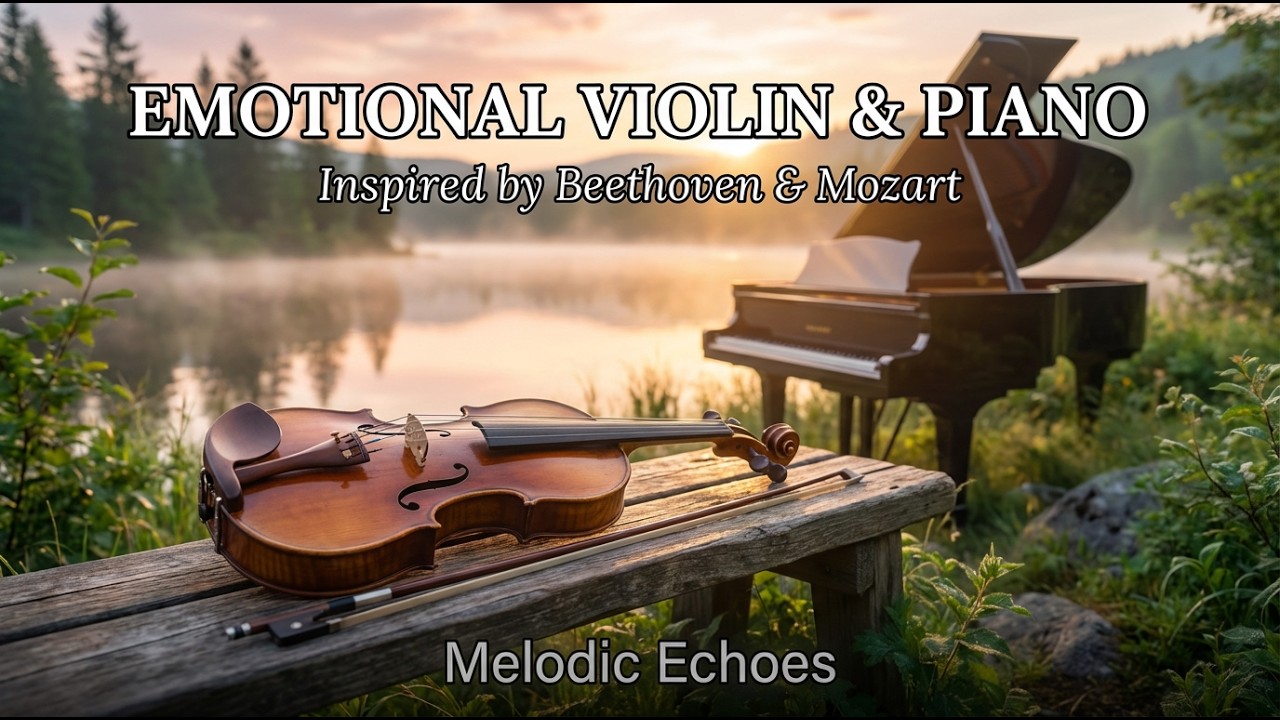 Emotional Violin & Piano for Study and Calm | Inspired by Beethoven & Mozart