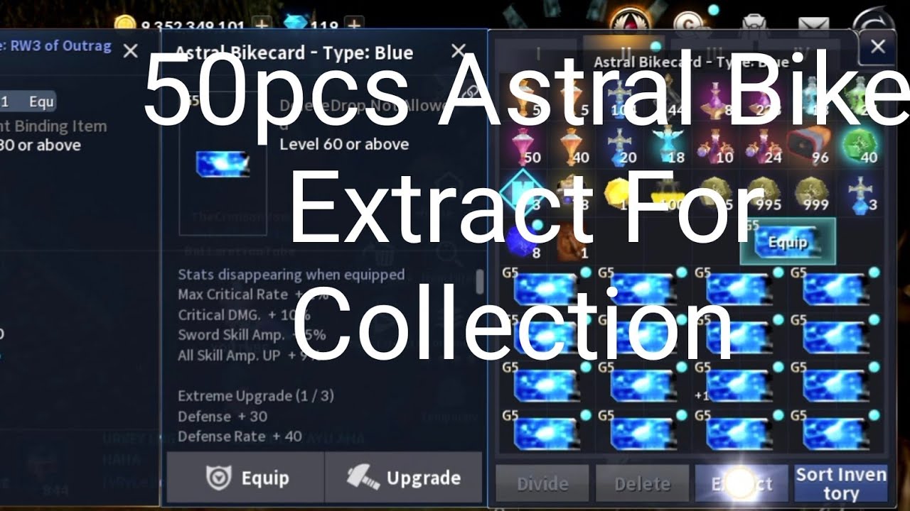 Cabal Mobile Astral Bike 50pcs For Collection I BaLLaretYoutube I Andromeda