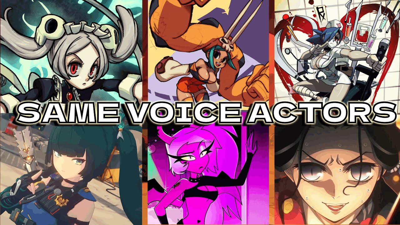 Skullgirls 2nd encore / ALL ENGLISH CHARACTERS VOICED IN OTHER GAMES AND ANIME CHARACTERS