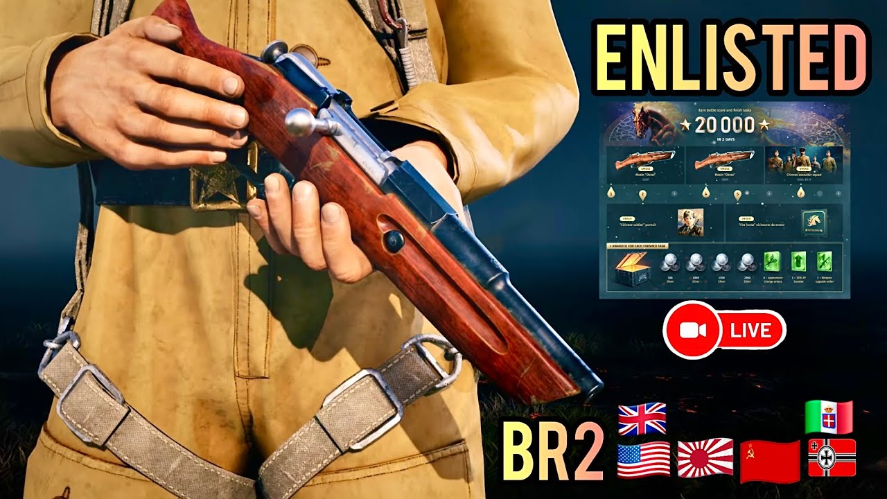 ENLISTED Livestream |  Open lobbies , BR2 All Nations (2.8 K/D, 76.5 % W/L)