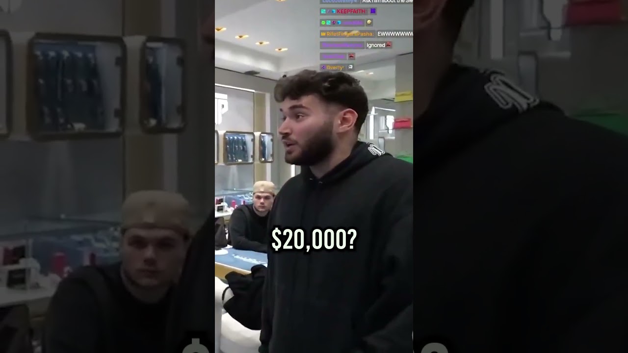 Adin Ross Buys $200K Roulette Watch 😯😯😯😯😯 #adinross #tpt #gambling
