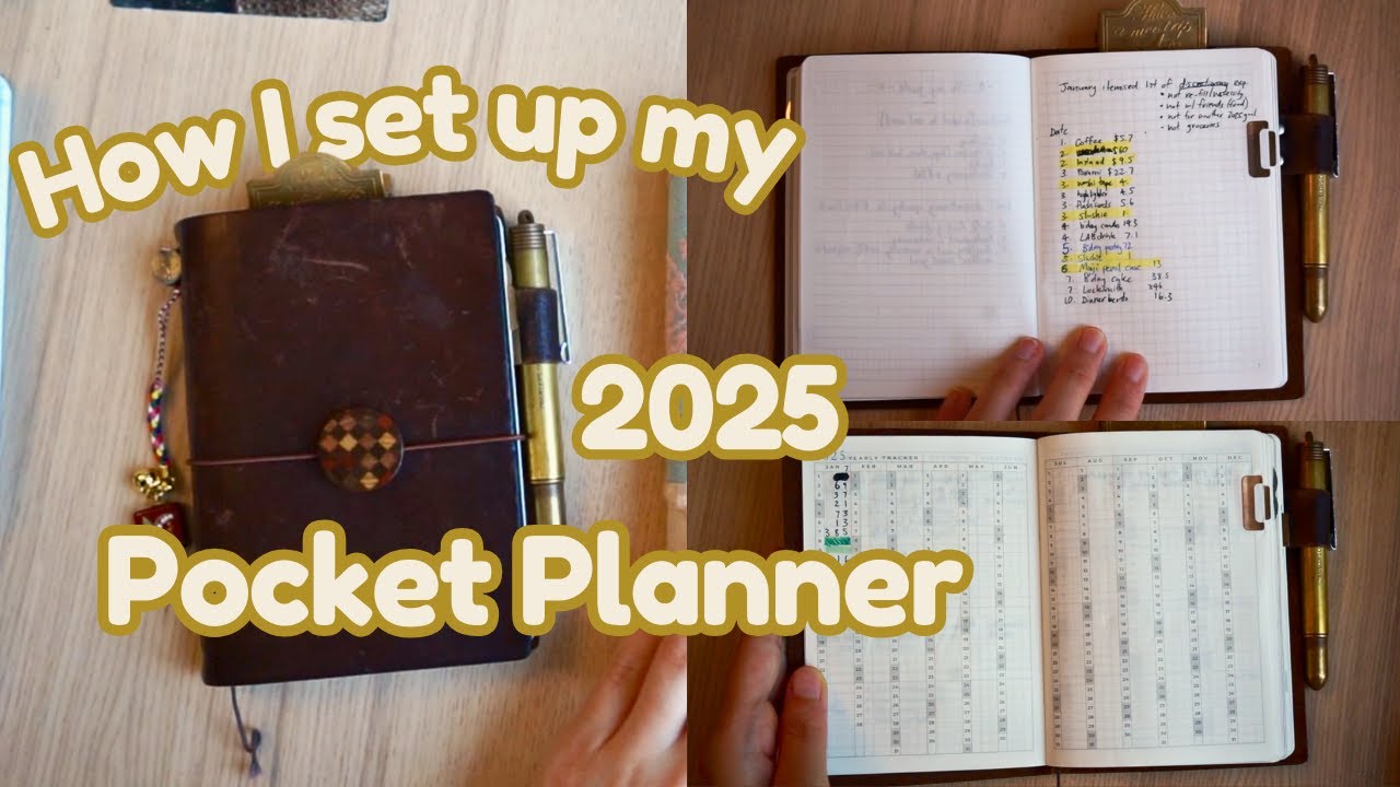 How I set up my 2025 pocket planner + journal | Planner chats 011