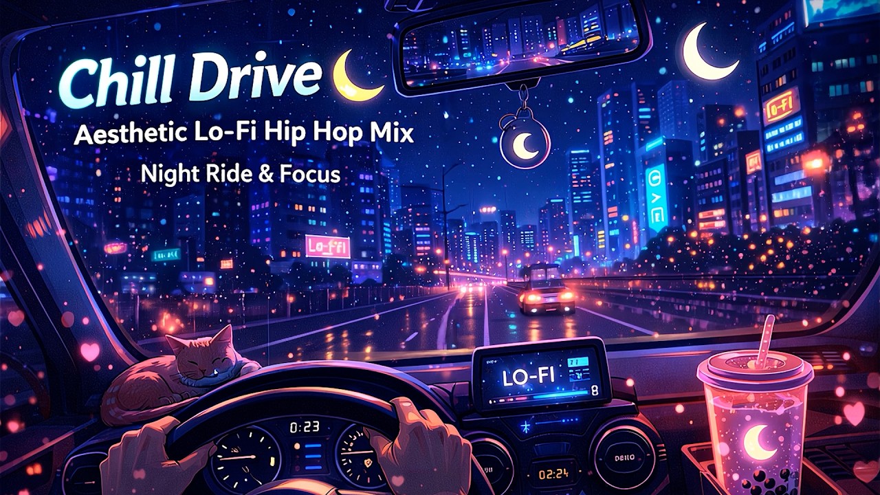 Chill Drive 🚗 Aesthetic Lo-Fi Hip Hop Mix