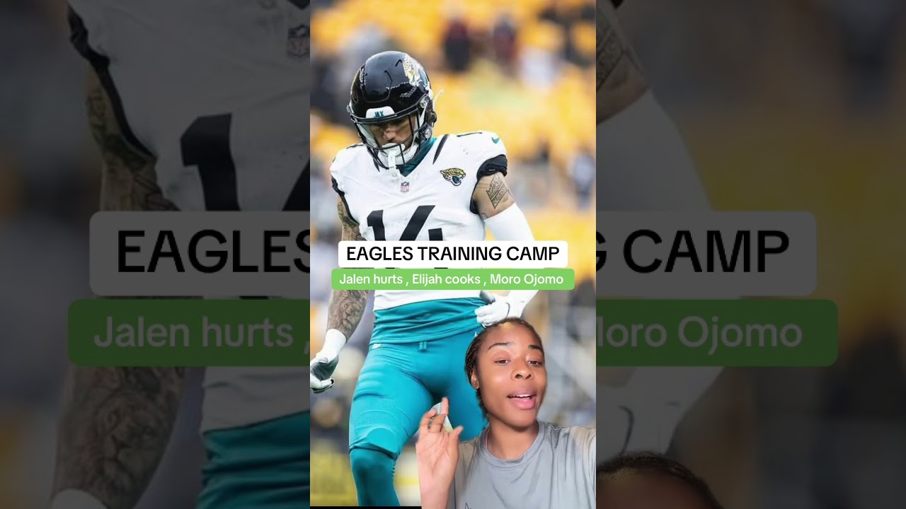 Eagles training camp - Jalen Hurts , Moro Ojomo , Elijah Cooks  