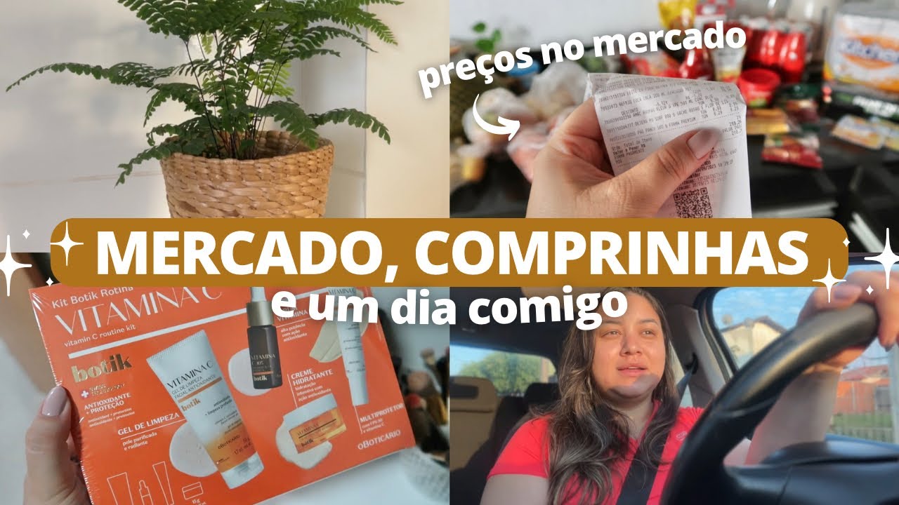 COMPRAS NO MERCADO, PLANTAS NOVAS, COMPRINHAS PARA MIM E MAIS: UM DIA COMIGO!