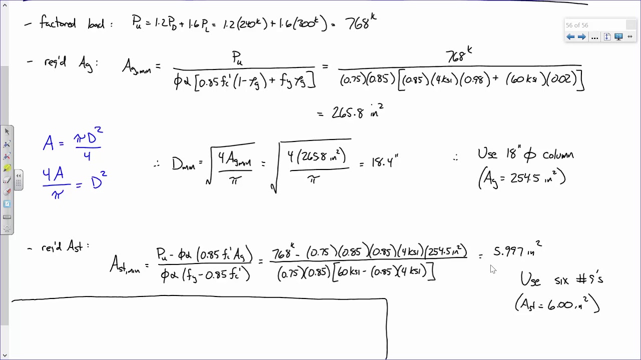 CE 413 Lecture 33:  Beam-Columns (2018.04.20)