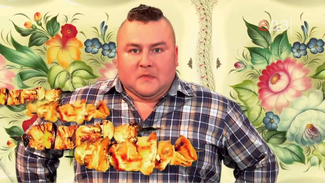 Хрустящий цыплёнок с васаби и жареными огурцами