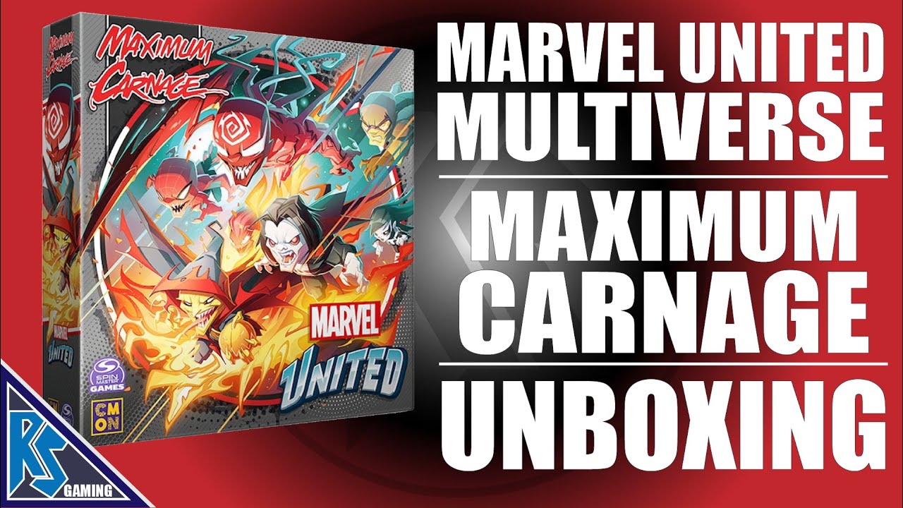 Unboxing - Maximum Carnage - Marvel United Multiverse | CMON