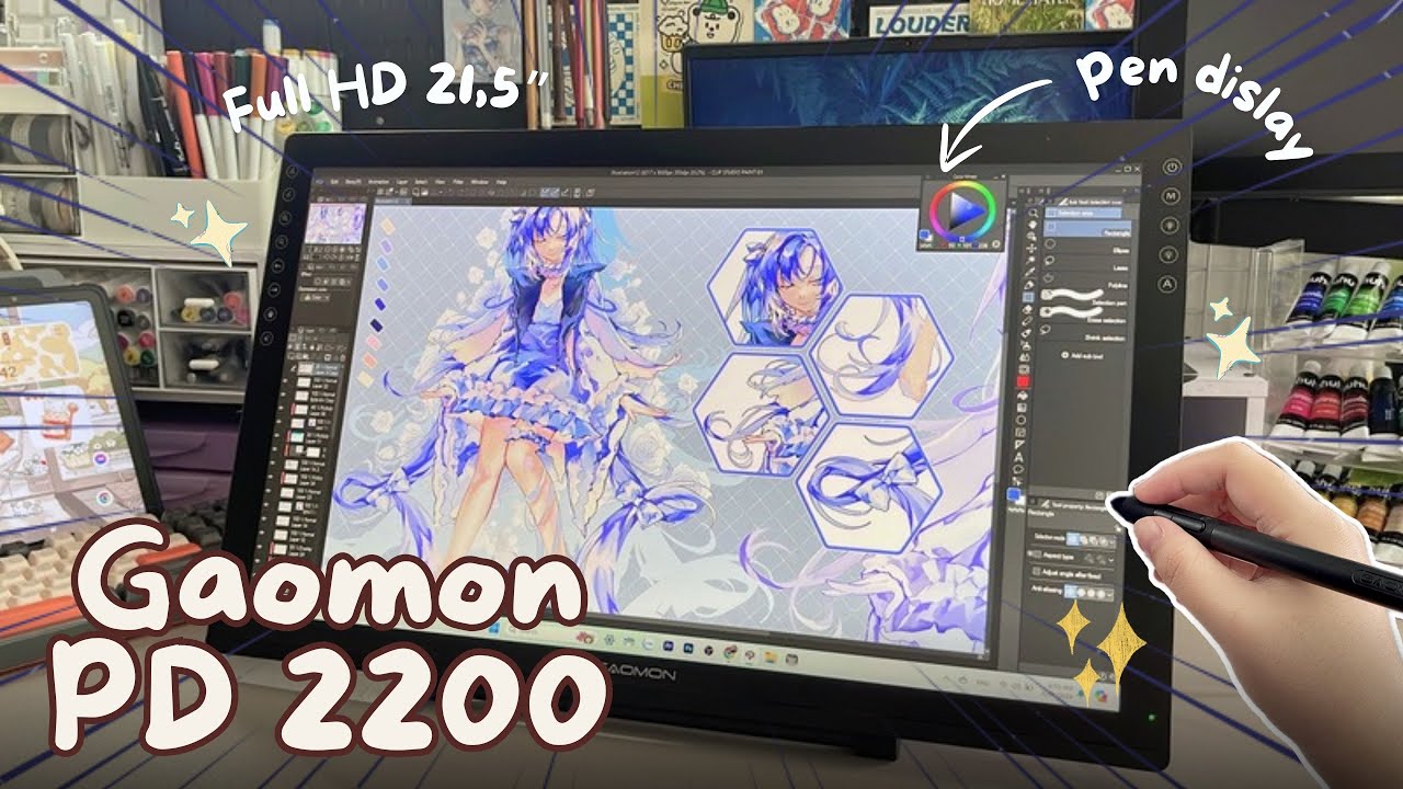[review] GAOMON PD2200 | Bảng Vẽ Màng Hình Khủng Nhất Của Nhà Gaomon Siêu To Khổng Lồ! ✨