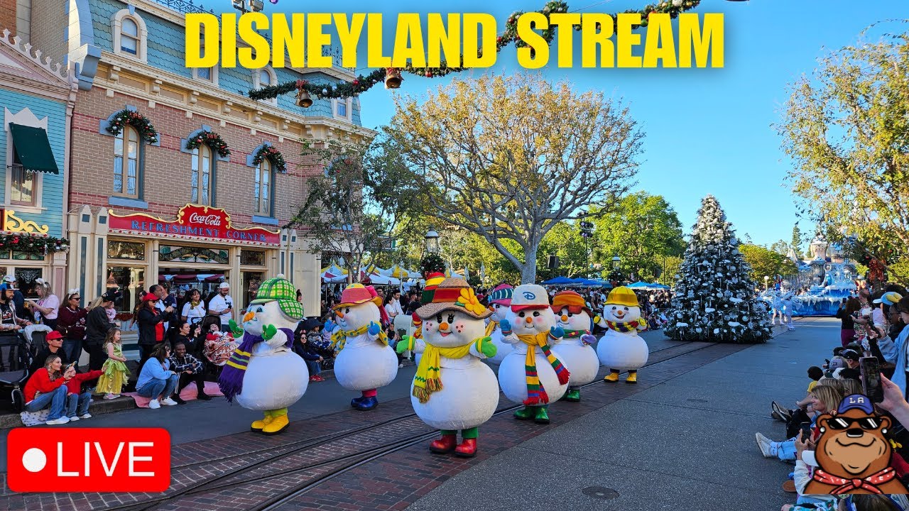 🔴 Live: Sunday Christmas Stream at Disneyland! - A Christmas Fantasy Parade & Rides - 12/14/25