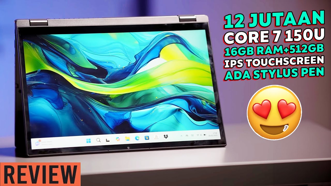 12 JUTAAN! Laptop 2 in 1, Bisa jadi Tablet, Kenceng+IRIT! Review Acer Aspire Spin 14
