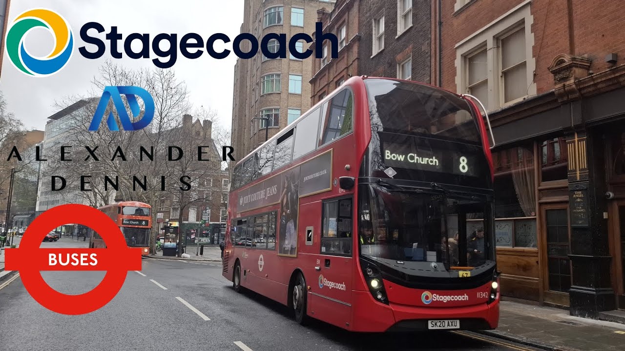 Stagecoach London: 8 from Bow Church to Tottenham Court Road Via Bank & Holborn ( ADL Enviro400 MMC