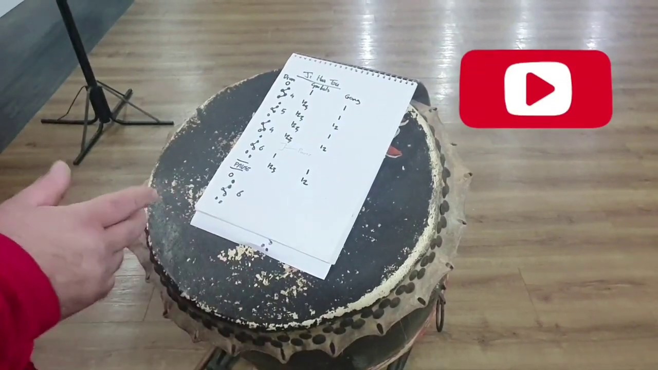 #hoksan #liondance #drum How to play cymbals with Hoksan lion dance drum - Ji Hua Tou