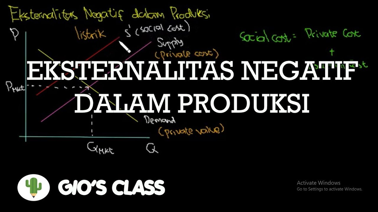 Penjelasan Tentang Eksternalitas Negatif Dalam Produksi