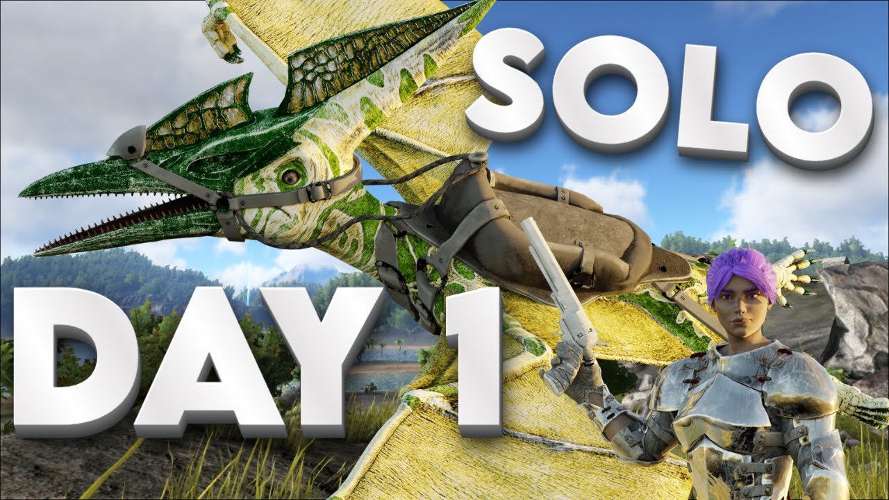 How a SOLO takes on Arks Most POPULATED 3Man Cluster | DAY 1 ARK PVP