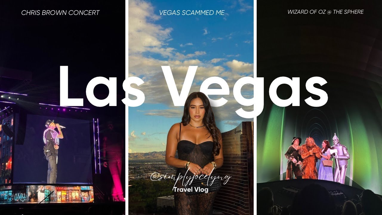 Las Vegas Vlog|Chris Brown Concert|Makeup Routine| I GOT SCAMMED|Sphere-Wizard of Oz