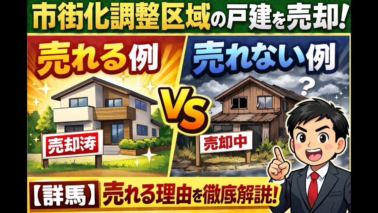 市街化調整区域の戸建を売却【売れる例・売れない例】を解説！※群馬