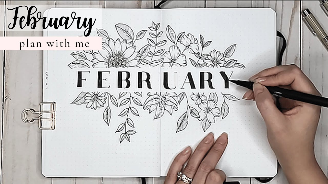 Plan With Me | February 2021 Bullet Journal