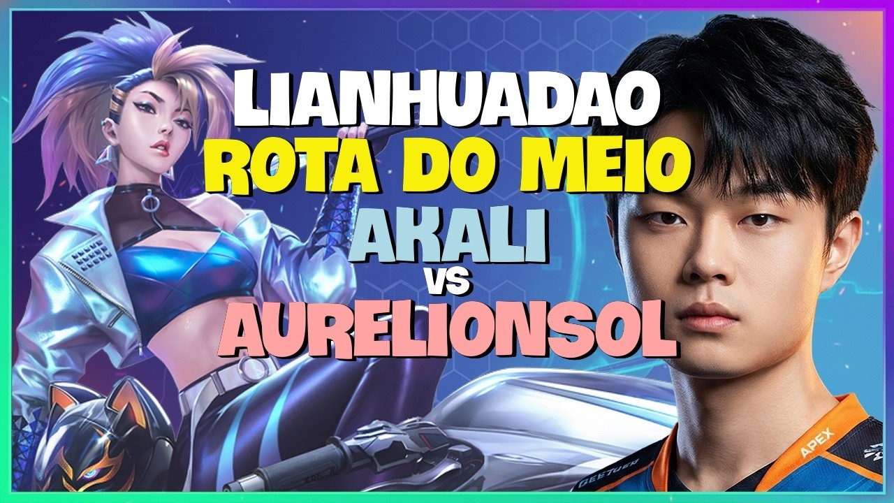 LianHuaDao Akali : Esse maluco está MASSACRANDO o Aurelion Sol com MECÂNICA de outro nível no Mestre