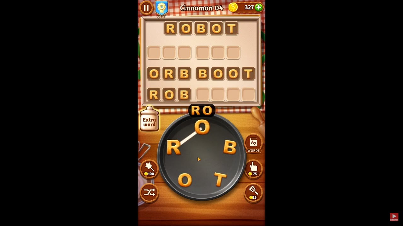 Word Cookies Cinnamon Levels 1-20 - Novice Chef Answers
