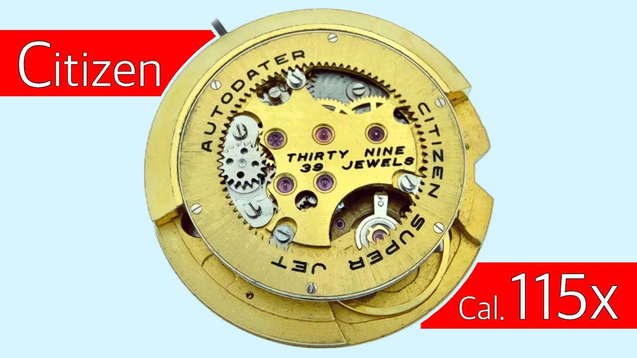 Citizen Cal.115x Super Jet Autodater Disassemble