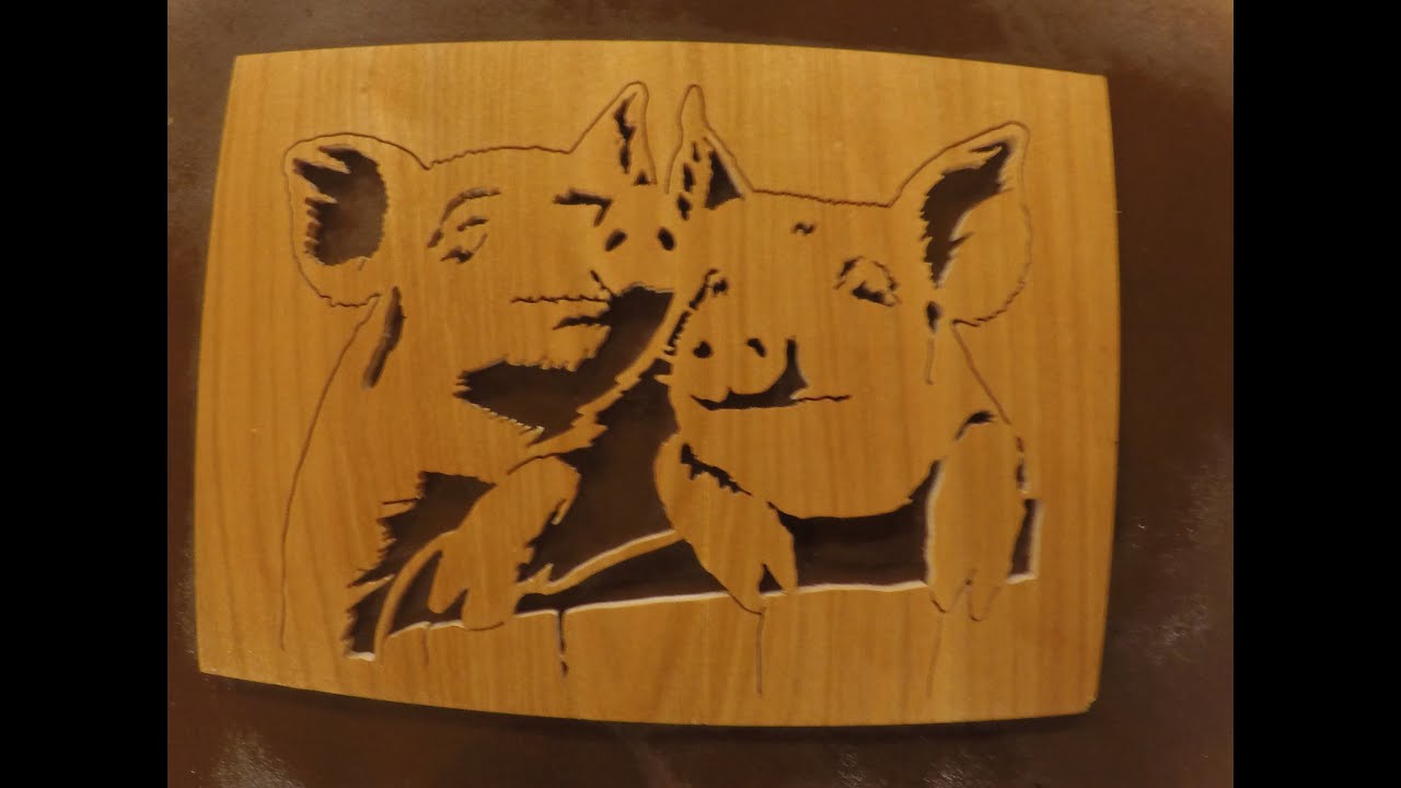 Little Piggies - scroll saw art -  Charles Dearing Pattern
