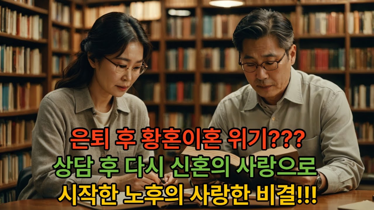 은퇴 후 황혼이혼 위기 상담 후 신혼의 사랑으로 다시 시작한 노후의 사랑 비결