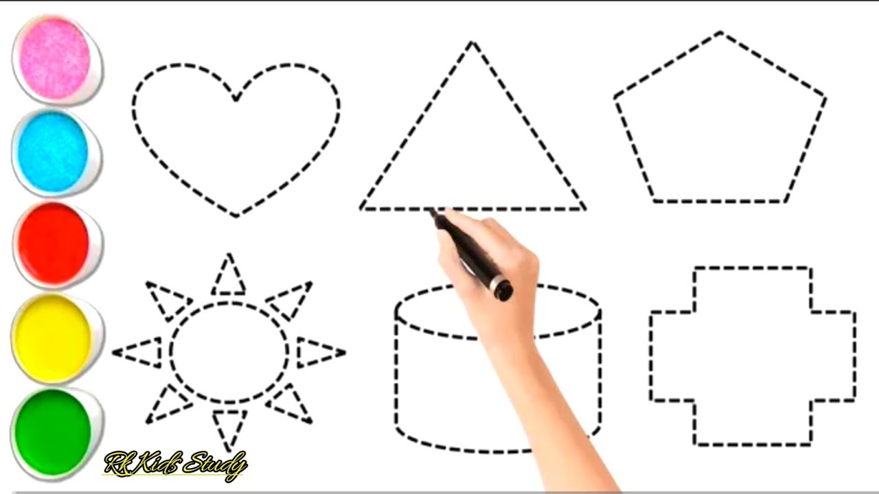 Crazy Shapes Challenge : Race Against the Clock color panting#shapes 