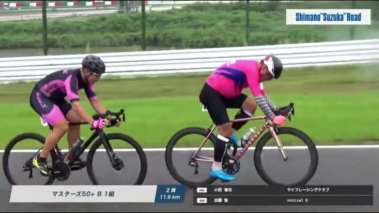 シマノ鈴鹿ロードレース・マスターズ40代1組目・50代1・2組目とマスターズゴール前40・50代