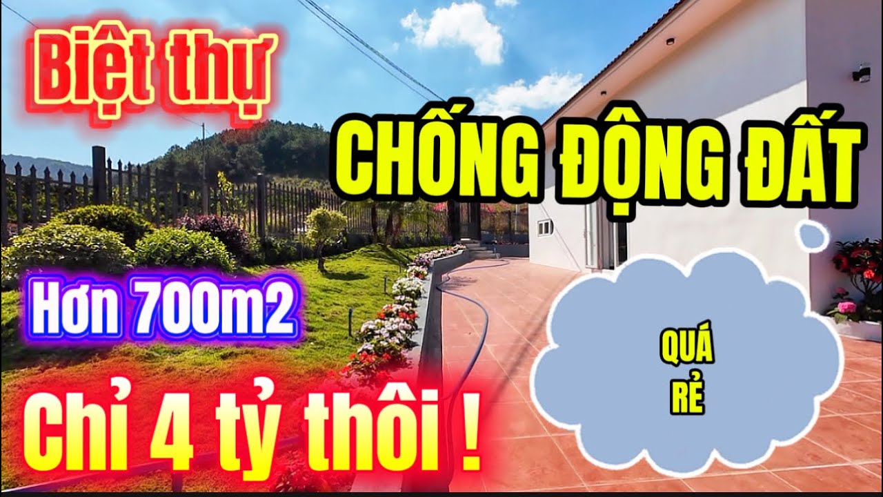 CHẢ HIỂU KIỂU GÌ- Căn biệt thự SIÊU KIÊN CỐ rộng hơn 700m2 này lại bán có 4 tỷ. MUA NHANH CÒN KỊP. 