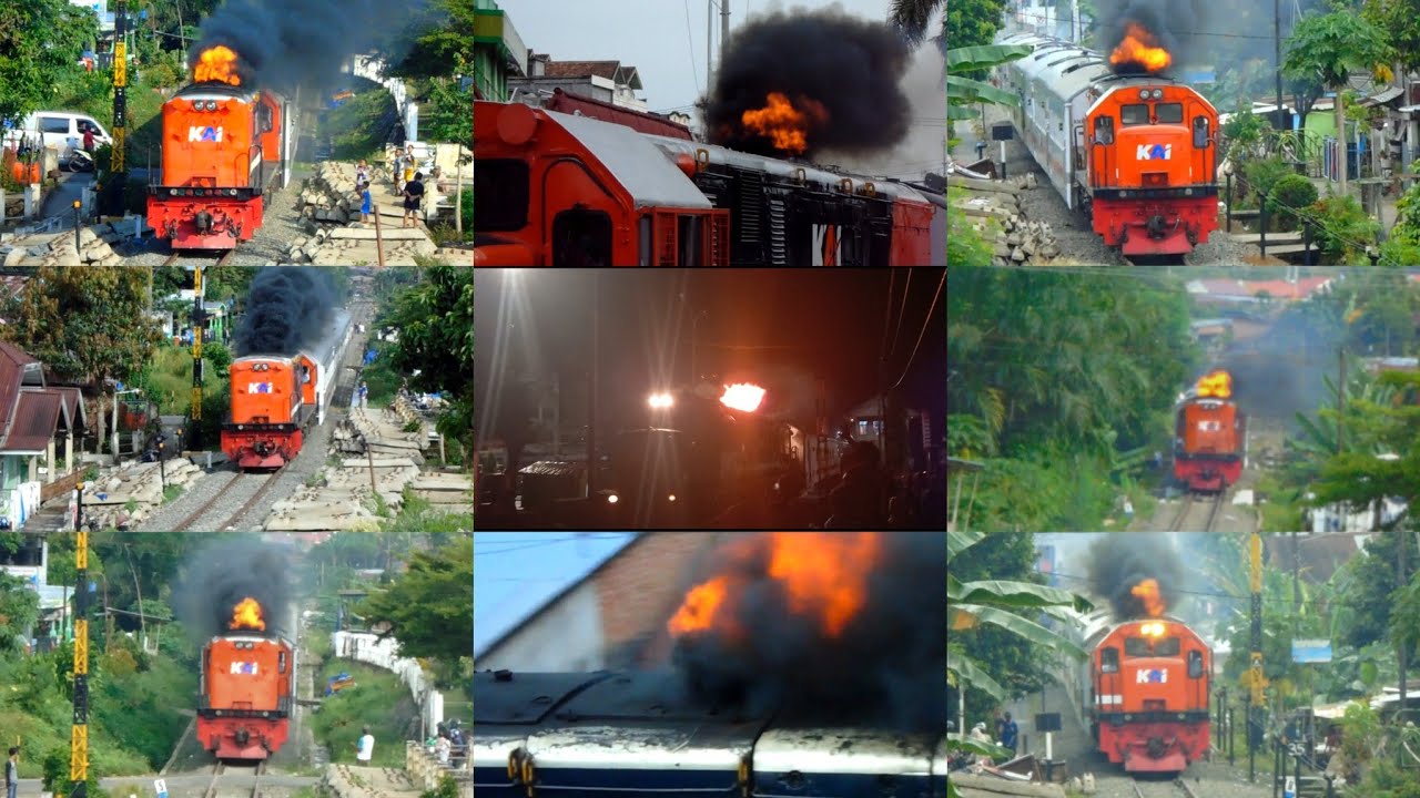 Kompilasi Kobong Api Lokomotif CC 201 KPT | Divre 3 Palembang