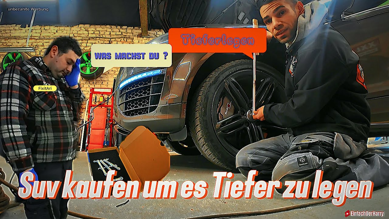 Audi Q7 V12 TDI Luftfahrwerk tieferlegung mit vcds oder Koppelstangen . @FixitAri