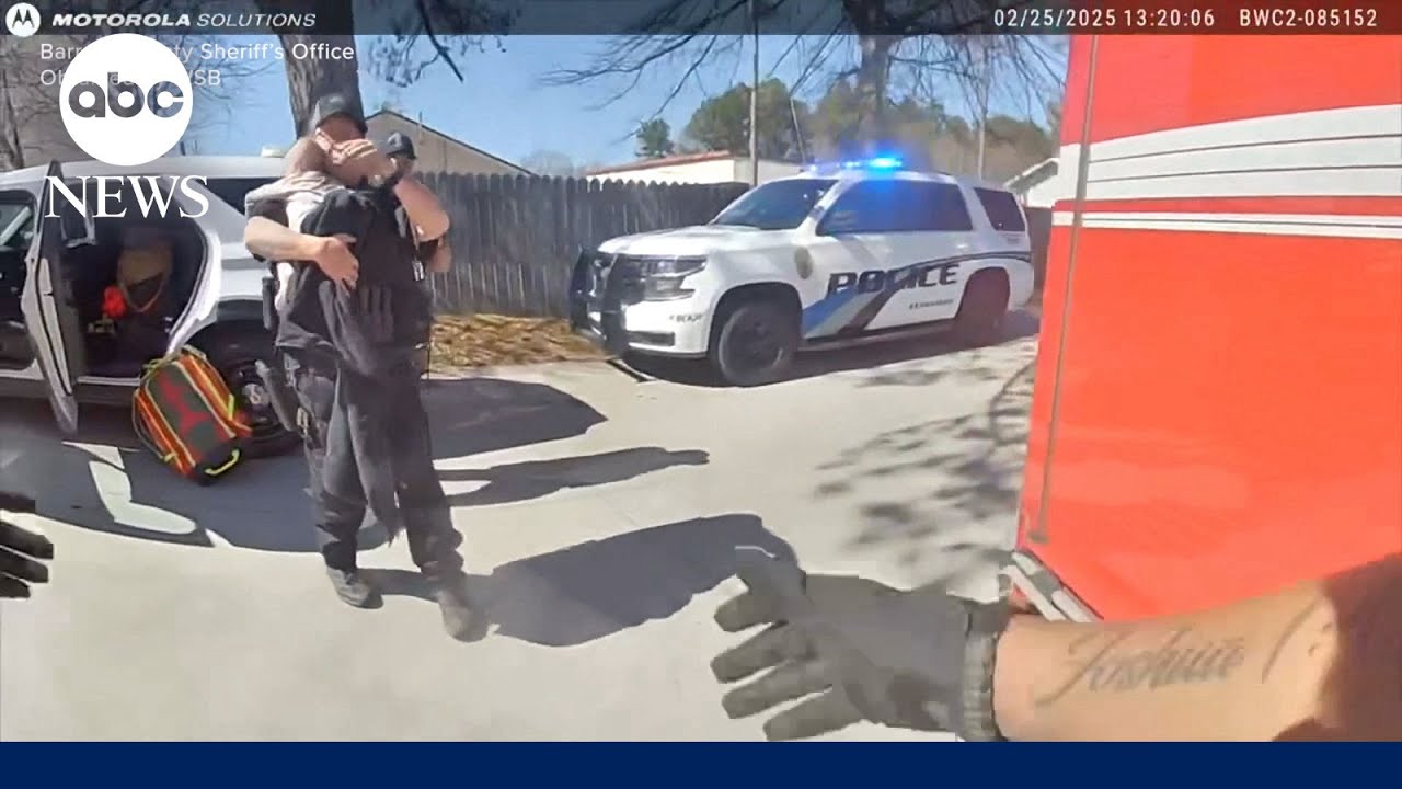 Body camera shows deputy rescuing baby from burning apartment