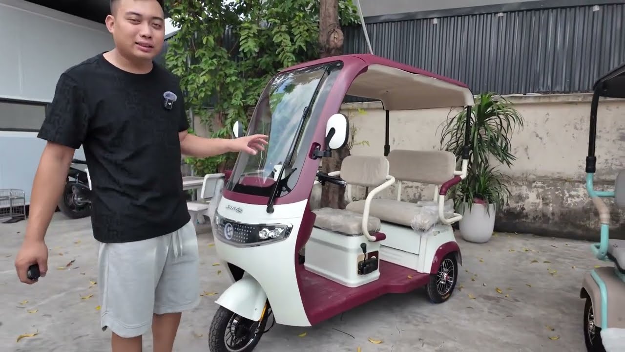 Tổng hợp xe 3 bánh Santong có mái che tốt nhất hiện nay 2024