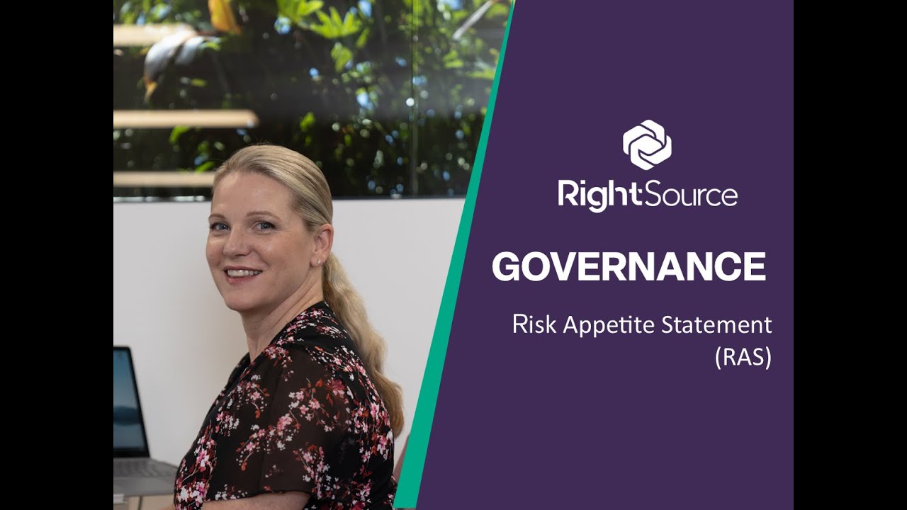 Governance of Risk - Risk Appetite Statement (RAS)