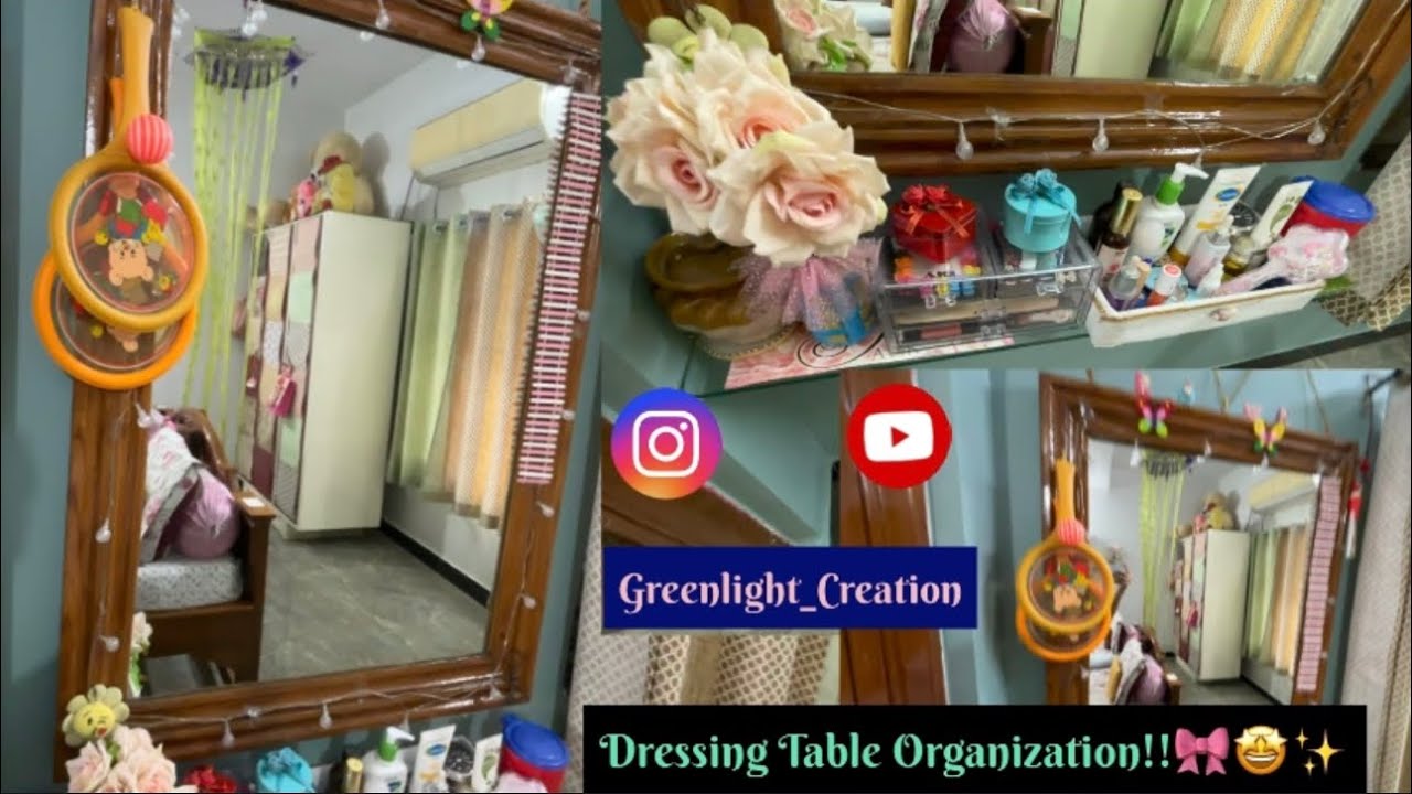 Dressing Table Organization!!🎀🤩✨️|Tips To Organize ❤️