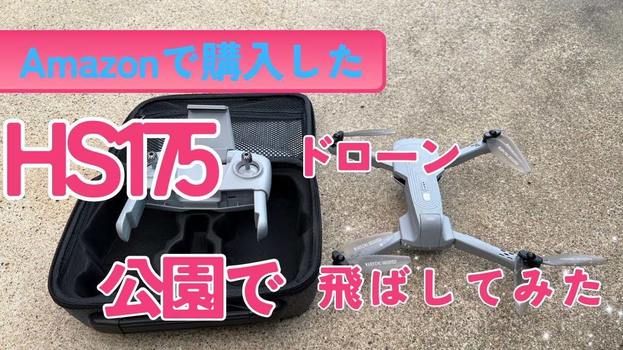 Holy Stoneさんのカメラ付き屋外ドローンを公園で飛ばしてみた(HS175)