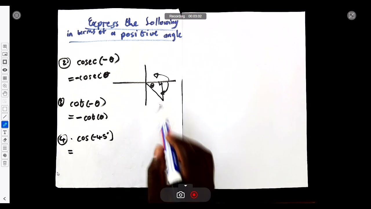 Class Lesson 3.1: Express Trigonometric Angles as Positive | N4 Mathematics