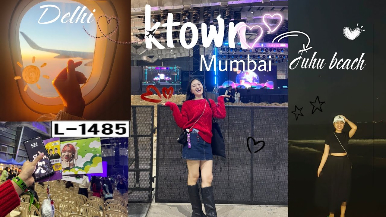||flying✈️ from Delhi to Mumbai for Ktown festival|| To see my 12years idol EXO| Bambam GOT7| B.I ||