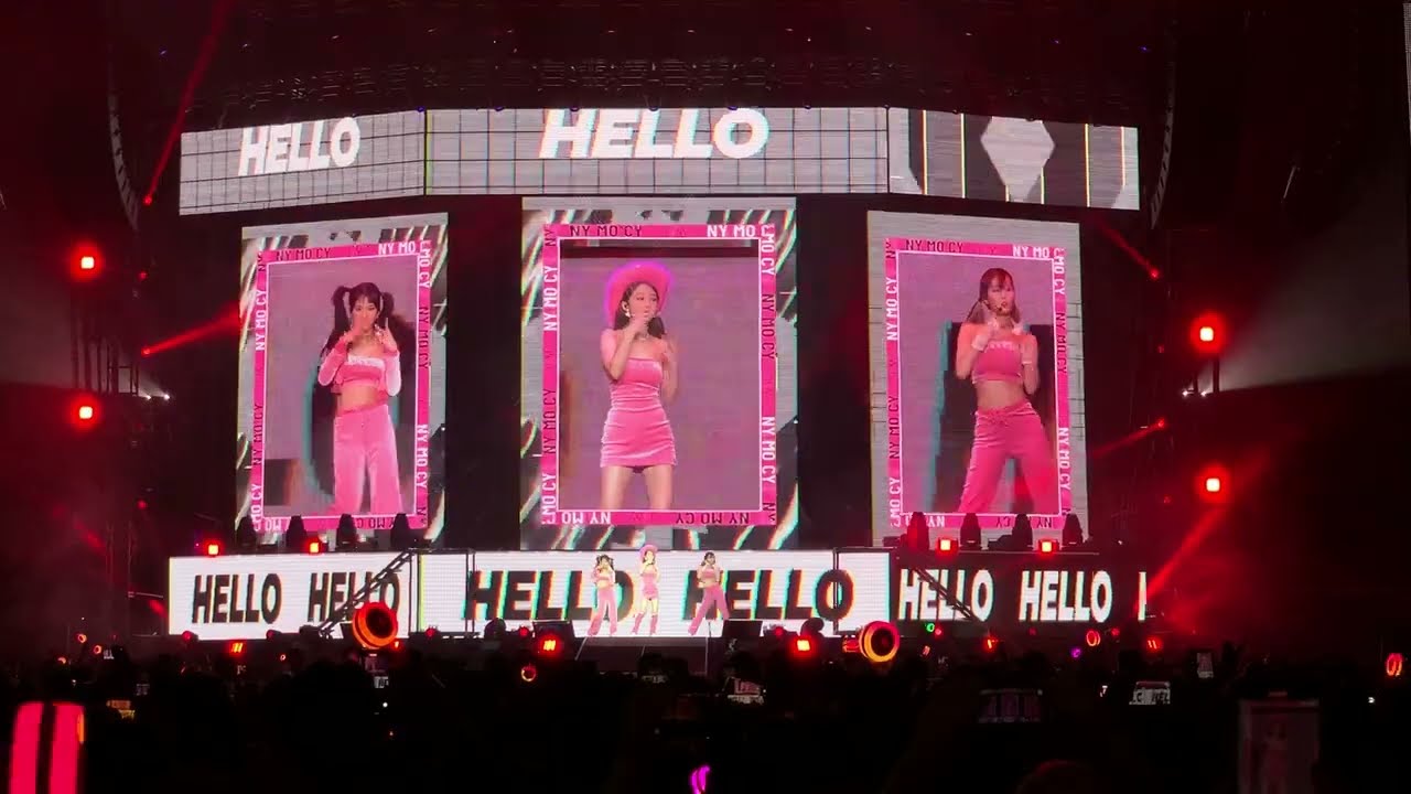 TWICE III Tour - LA - Day 2 - Hello - Nayeon, Momo, Chaeyoung UNIT Stage - POV from Section 2
