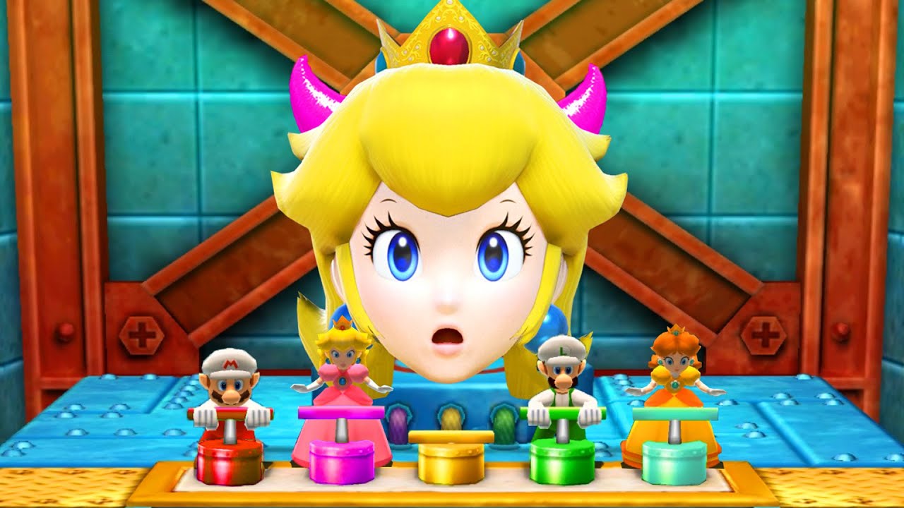 【マリオパーティ100ミニゲームコレクション】デイジーVsマリオVsルイージVsピーチ(COM最強 たつじん)