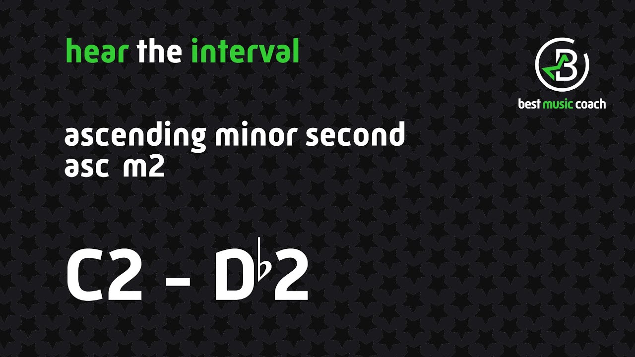 Hear the Interval: Ascending Minor Second C2 - D♭2