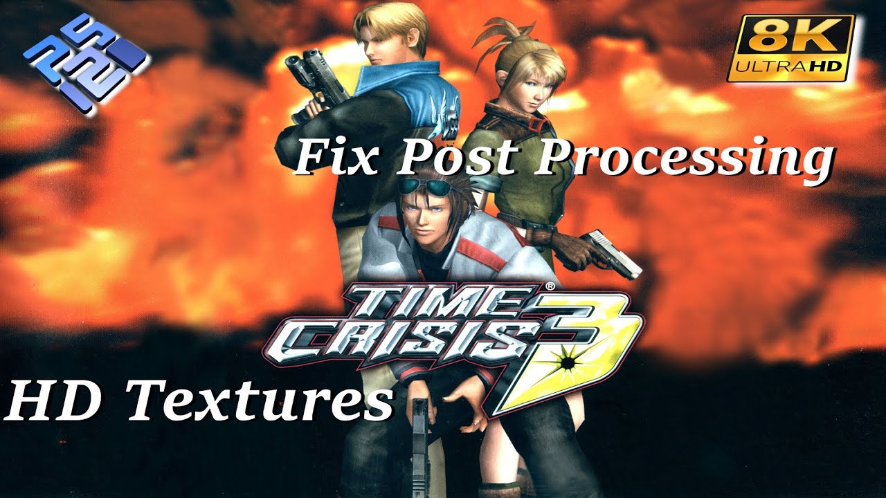 Time Crisis 3  8K ~ PCSX2 HD textures 60FPS | Fix Post Processing | PS2 PC