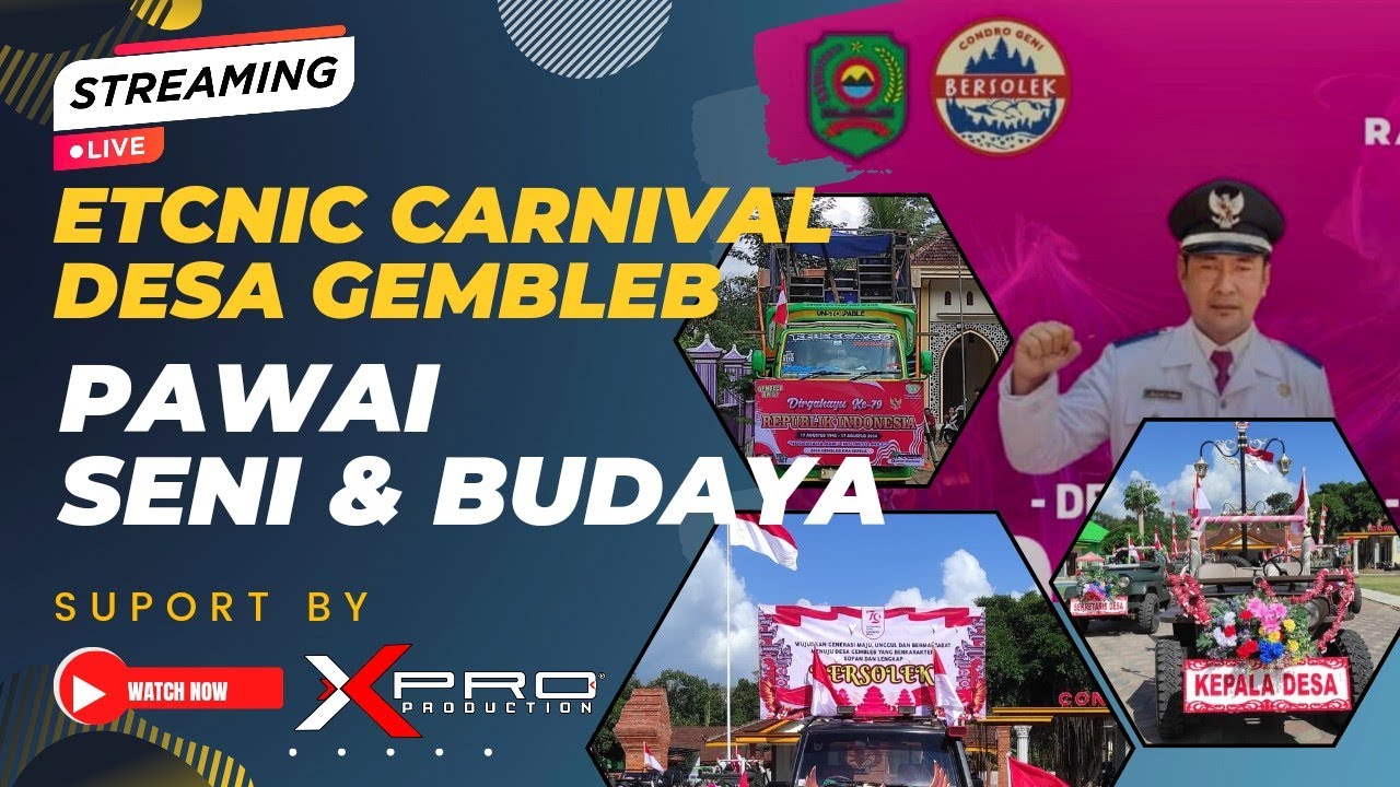 #LIVE PAWAI SENI & BUDAYA DALAM RANGKA BERSIH DESA GEMBLEB 2024