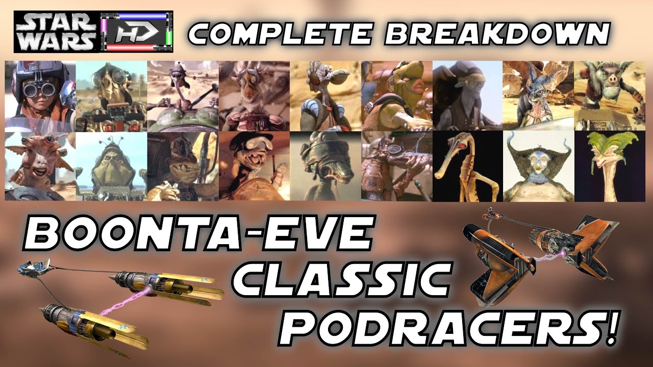 Secret History Behind Every Boonta Eve Podracer! (Legends) - Star Wars Hyperspace Database