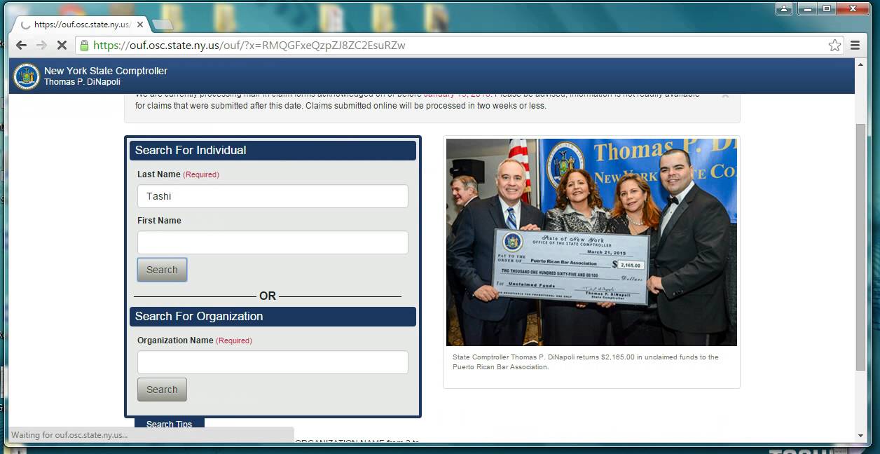 NY unclaimed funds